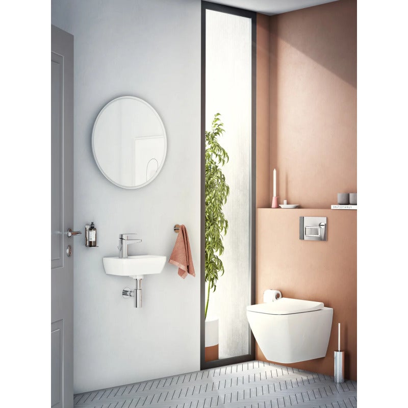 Set Lave-mains 37x22 cm, trou pour robinet à gauche + siphon (7090-003-0028-SET) - 4