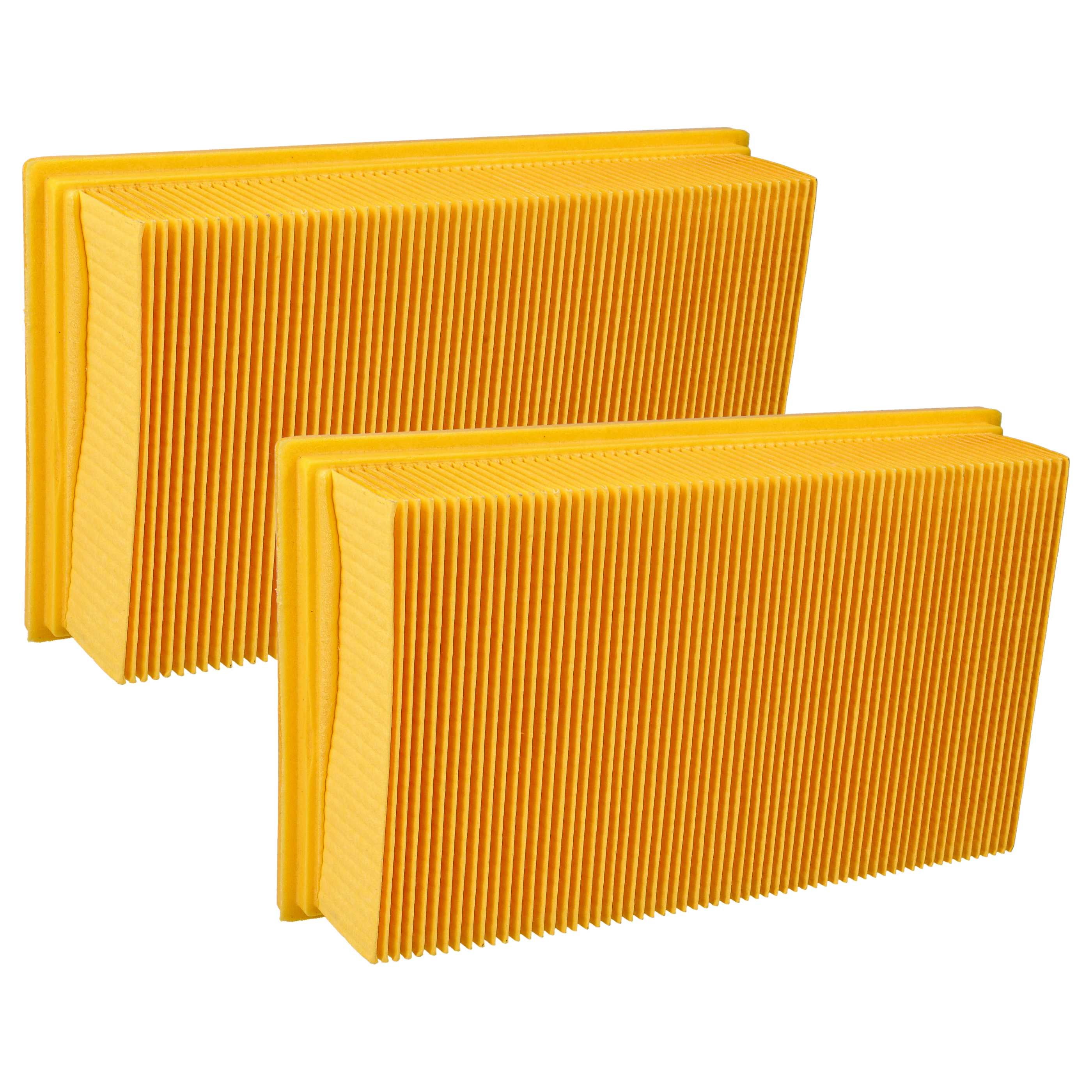 Lot De 2 Filtres Plissés Plats Pour Aspirateur Hilti VC-20/40 UM - Neuf - Orange