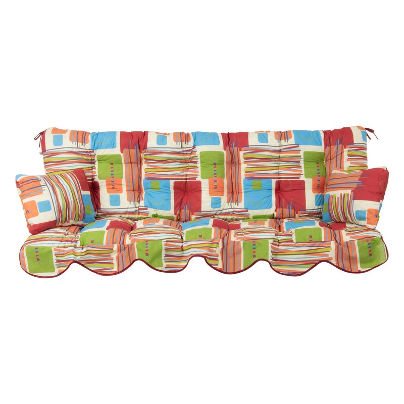 Poduszki na huśtawkę 180 cm Minorca wzór geometryczny Patio