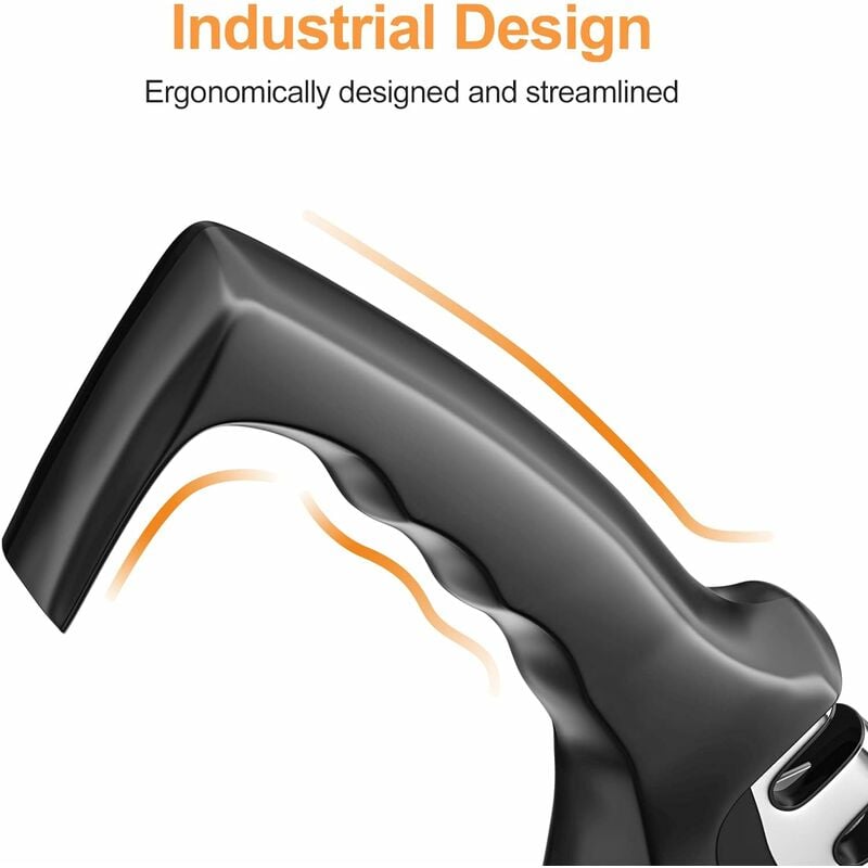 Affilacoltelli, affilatrice professionale 3 in 1, affilatrice manuale per coltelli in acciaio inox di tutte le dimensioni (pietra in acciaio dorato + - 4