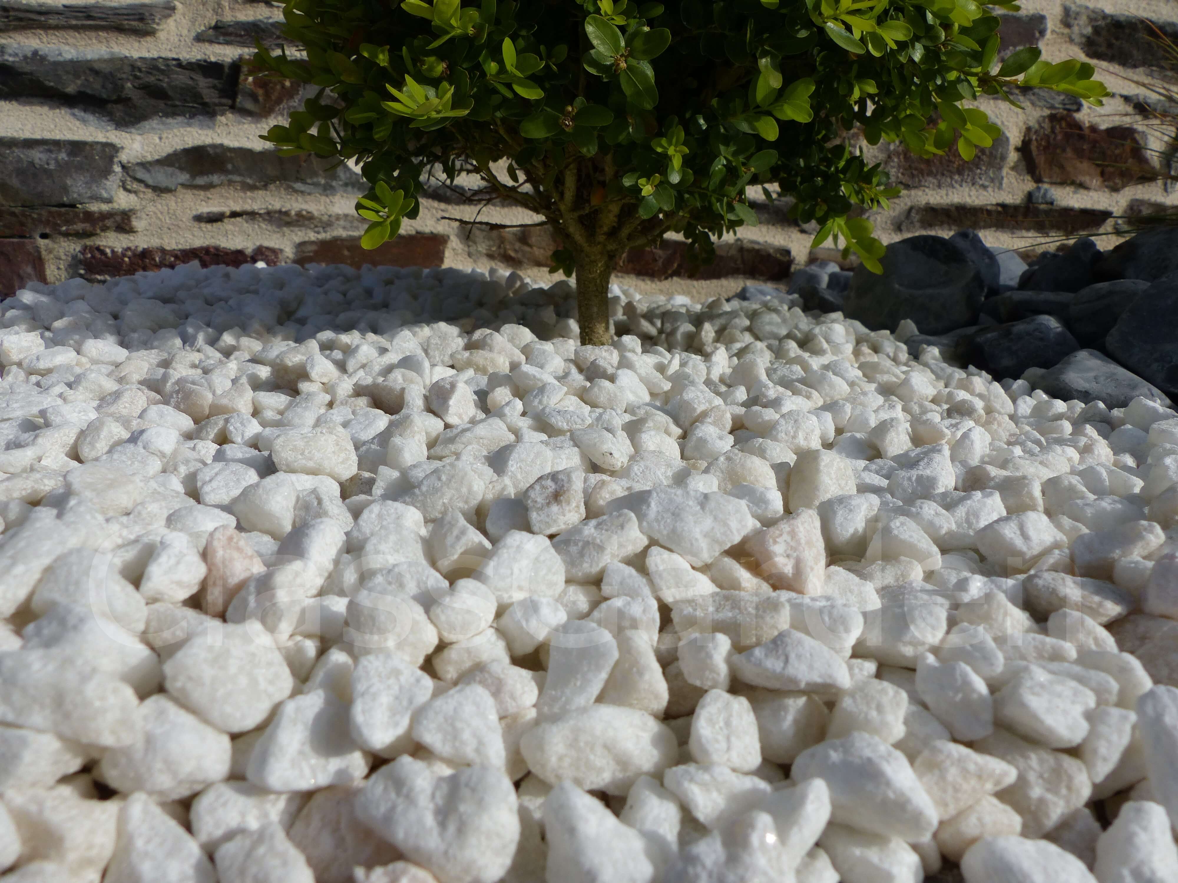 Gravier Blanc Brillant 8-12 - VRAC Big-Bag - 1000 kg | Leroy Merlin