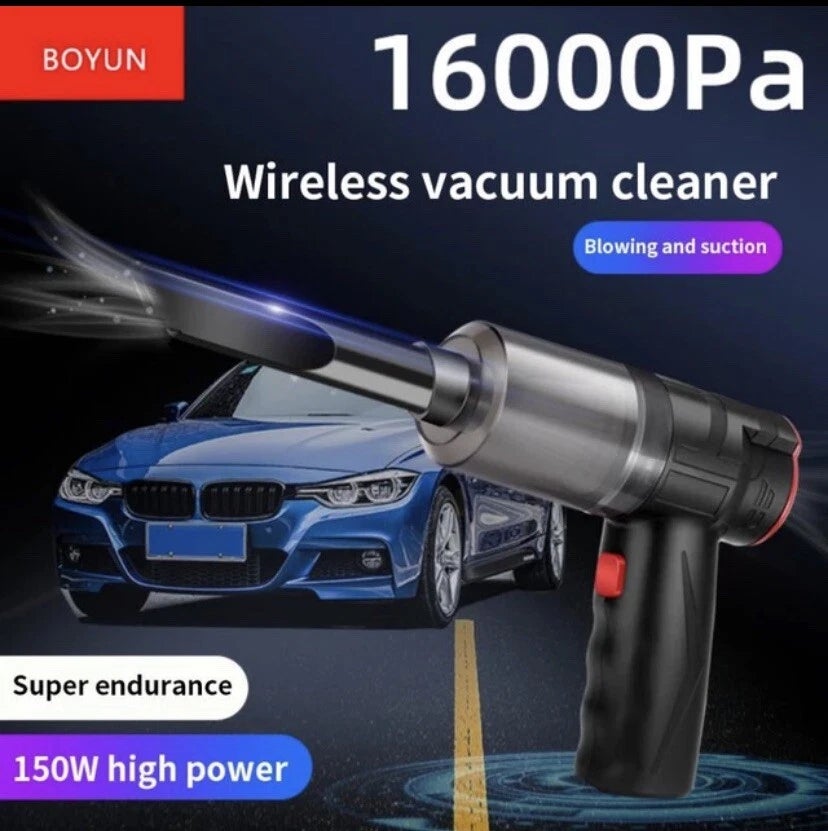 YOUNICE Aspirateur à Main 16000Pa Aspirateur de Voiture sans Fil avec réglage 3 Vitesses & poignée Pliable, Aspirateur à Main Portable Batterie pour la Voiture, la Maison