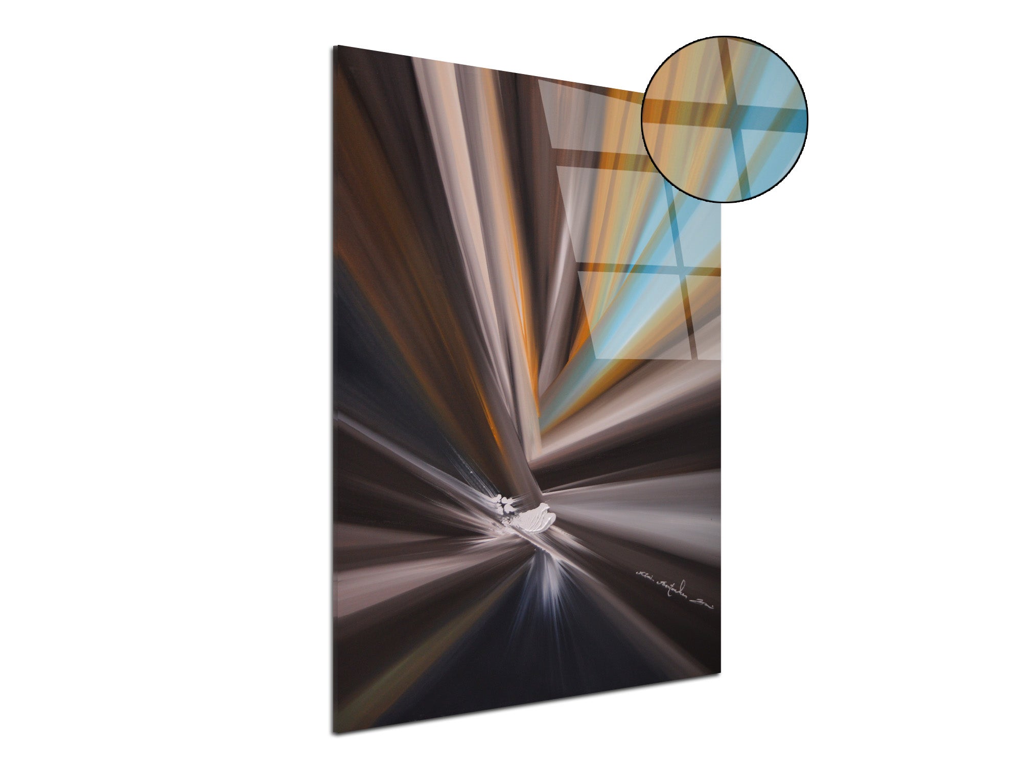 Reproduction peinture sur plexiglas imprimée Lignes de couleurs Leroy — free download