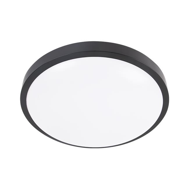 Plafon LED Luvo czujnik ruchu DIP 18W 27,5cm IP44 neutralna biel 4000K okrągły czarny MasterLED