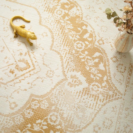 Tapis de salon ou chambre - Soraya - Crème et doré - 120 x 170 cm - 3
