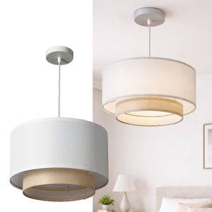 Vidaxl Ventilatore Da Soffitto Con Luce - Bianco - 128 Cm