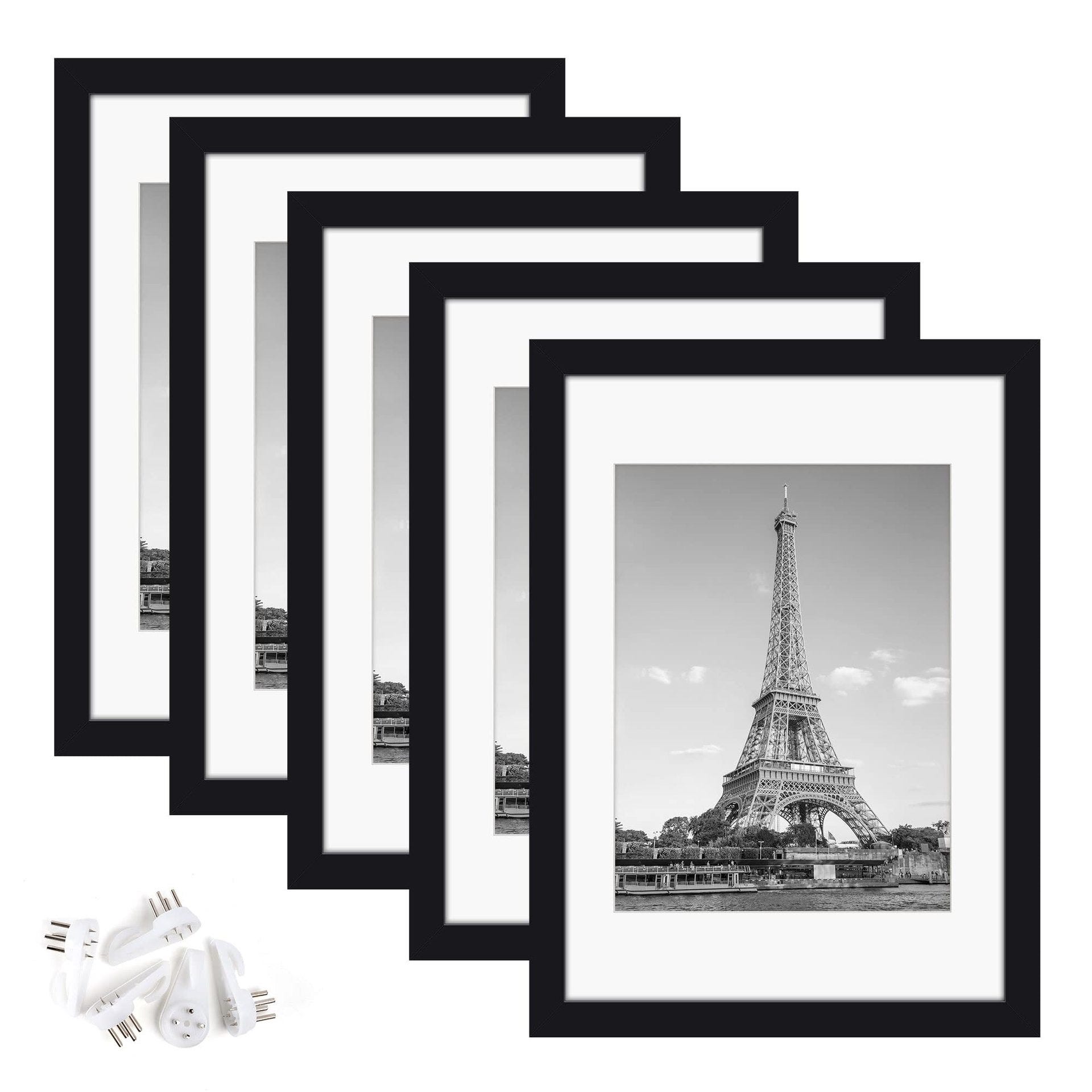 Lot De 4 Cadres Photo A4 Noir 21x30 Cm Avec Plexiglas - Élégants Et Résistants Pour Vos Souvenirs