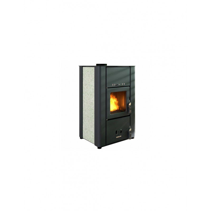 Estufa de leña – Revestimiento de piedra Sofia 49×51 h87 cm 7,4 kW – Lincar