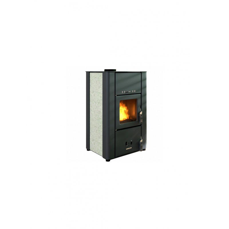 Estufa de leña – Revestimiento de piedra Sofia 49×51 h87 cm 7,4 kW – Lincar