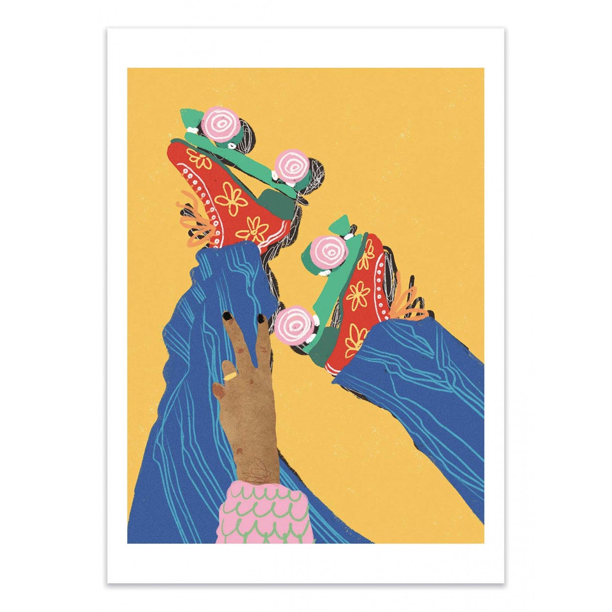 Art-poster - skates - gigi rosado - 30 x 40 cm