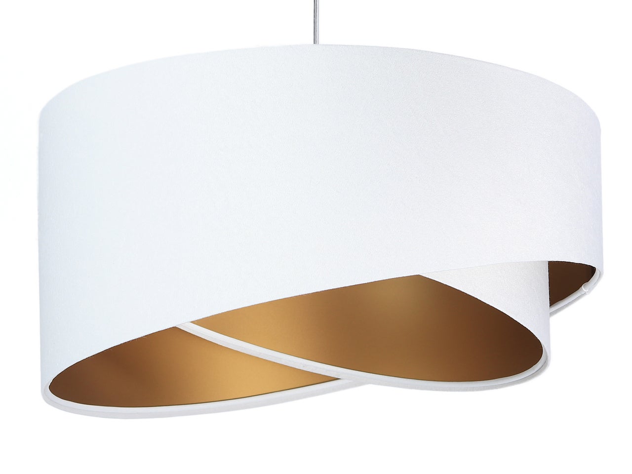 Lampa wisząca GEMSTONE biała/złota