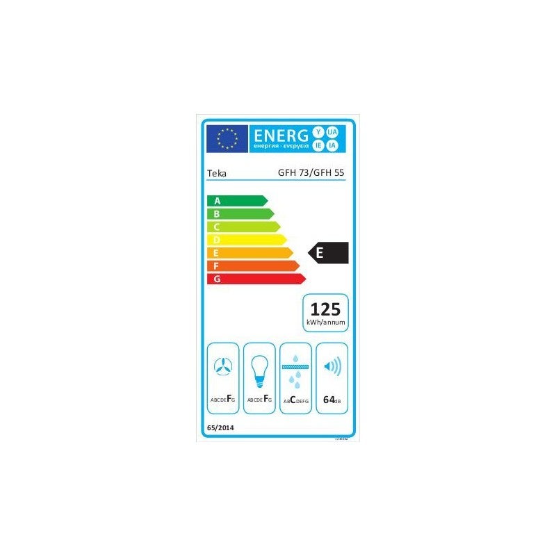 Chauffe-eau standard Teka GFH-55 INOX, 55 cm, 329 m³/h, 69 dB, 215 W - 6