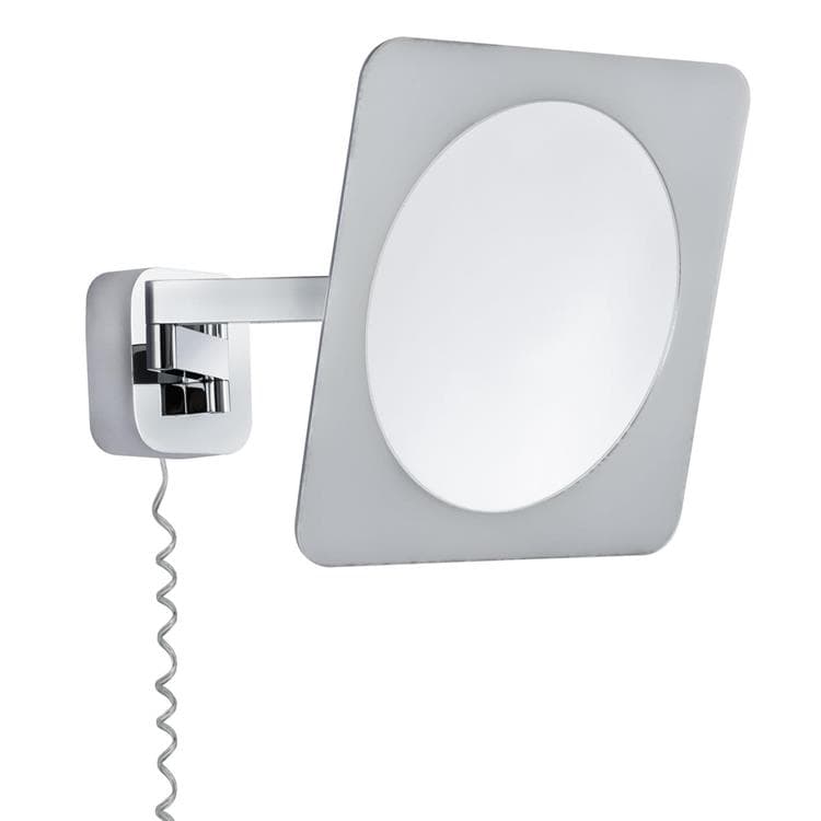 Kinkiet ścienny LED BELA chromowany biały 5,7W ciepła 260lm szkło wym:23x23x29,5cm IP44 Paulmann