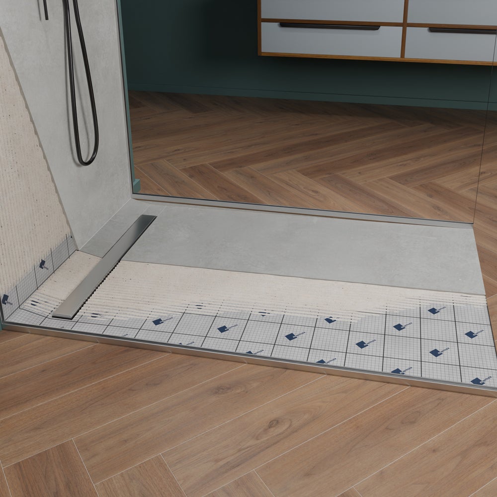 Receveur de douche à carreler monopente 150 x 100 cm - 7