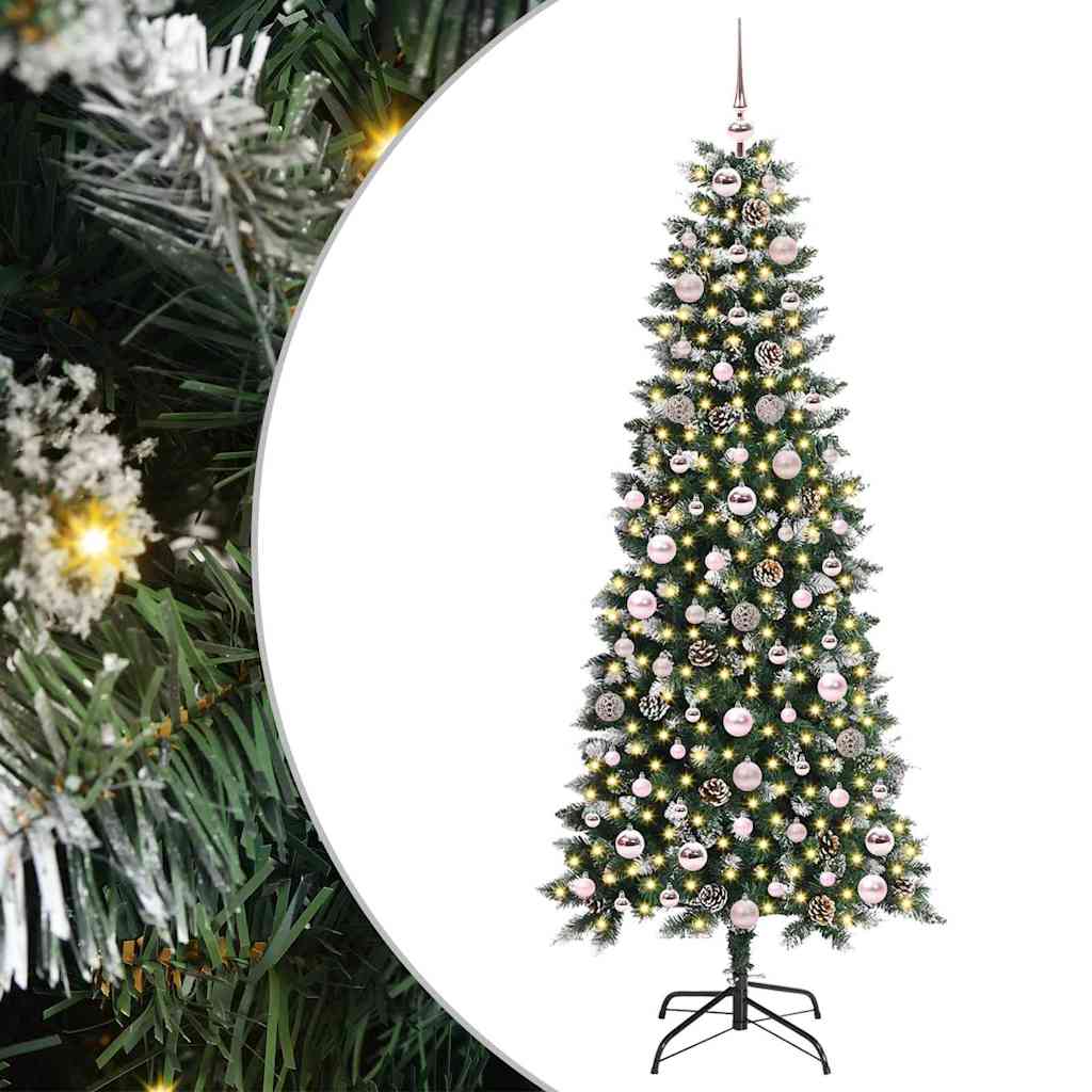 Sztuczna choinka Zielony 76 x 76 x 180 cm PVC, plastik i stal