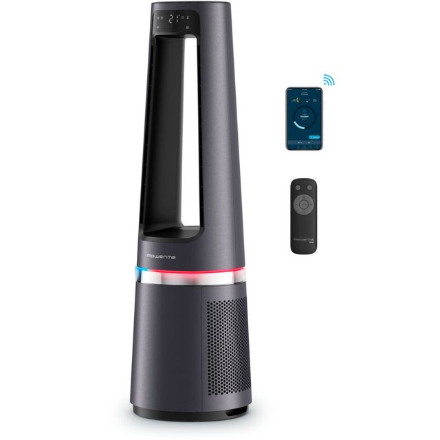 Purificateur d'air, ventilateur, chauffage ROWENTA Eclipse 3 en 1 connect QU5072F0