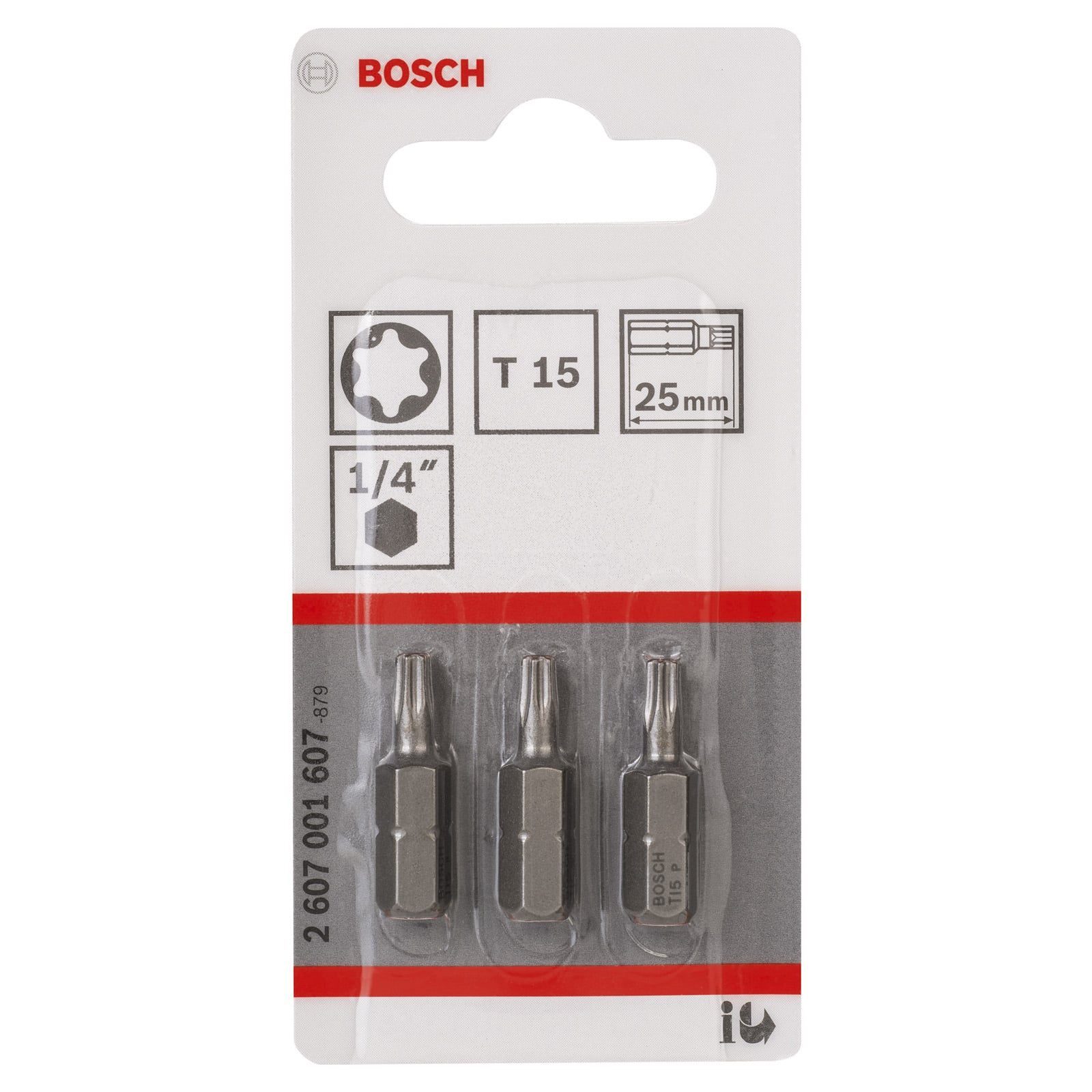 BOSCH PUNTA DEST.TORX T15 25 (3 U. - 2
