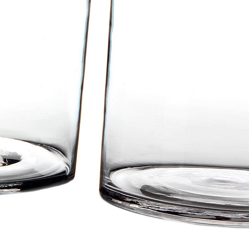 Vase cylindrique en verre transparent » 18x18 cm CasaSelección - 2
