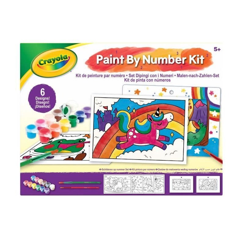 Kit de peinture par numéro - CRAYOLA - 6 gabarits de peinture - Des 5 ans - 3