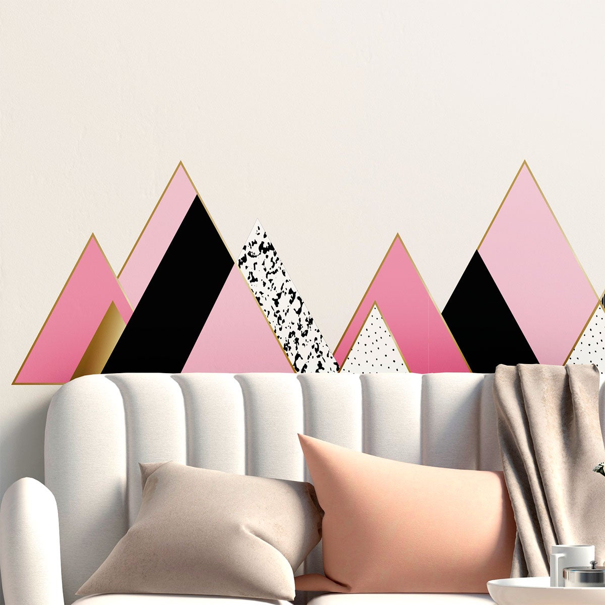 Adesivo montagna scandinavo hoggar - Sticker adesivo - adesivi murali - 60x90cm - 7