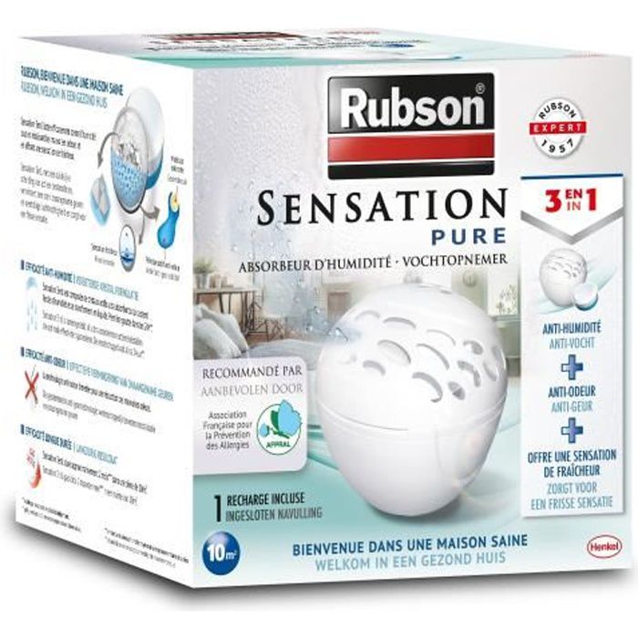 Absorbeur d'humidité Sensation 3en1 12m² de Rubson - 4
