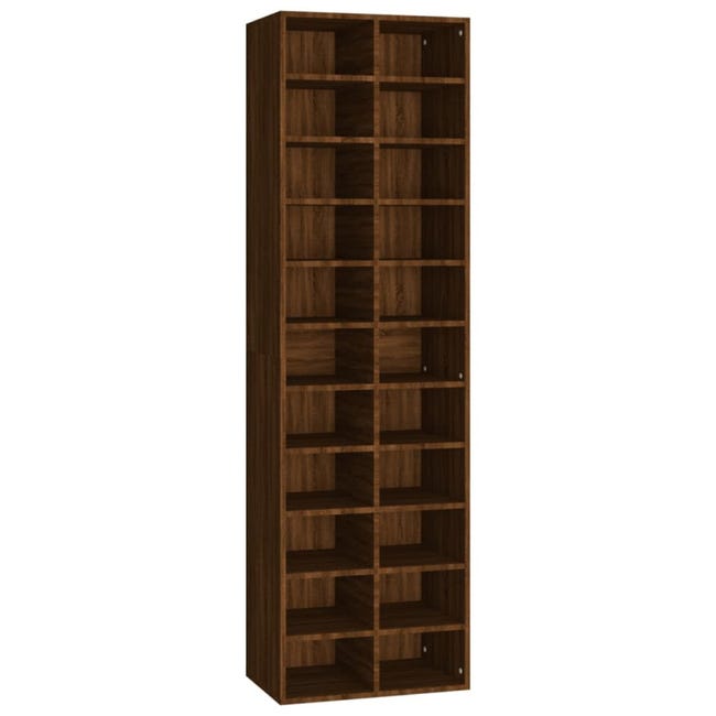 VIDAXL - Scarpiera Rovere Marrone 54x34x183 cm in Legno Multistrato VIDAXL - Scarpiera Rovere Marrone 54x34x183 cm in Legno Multistrato