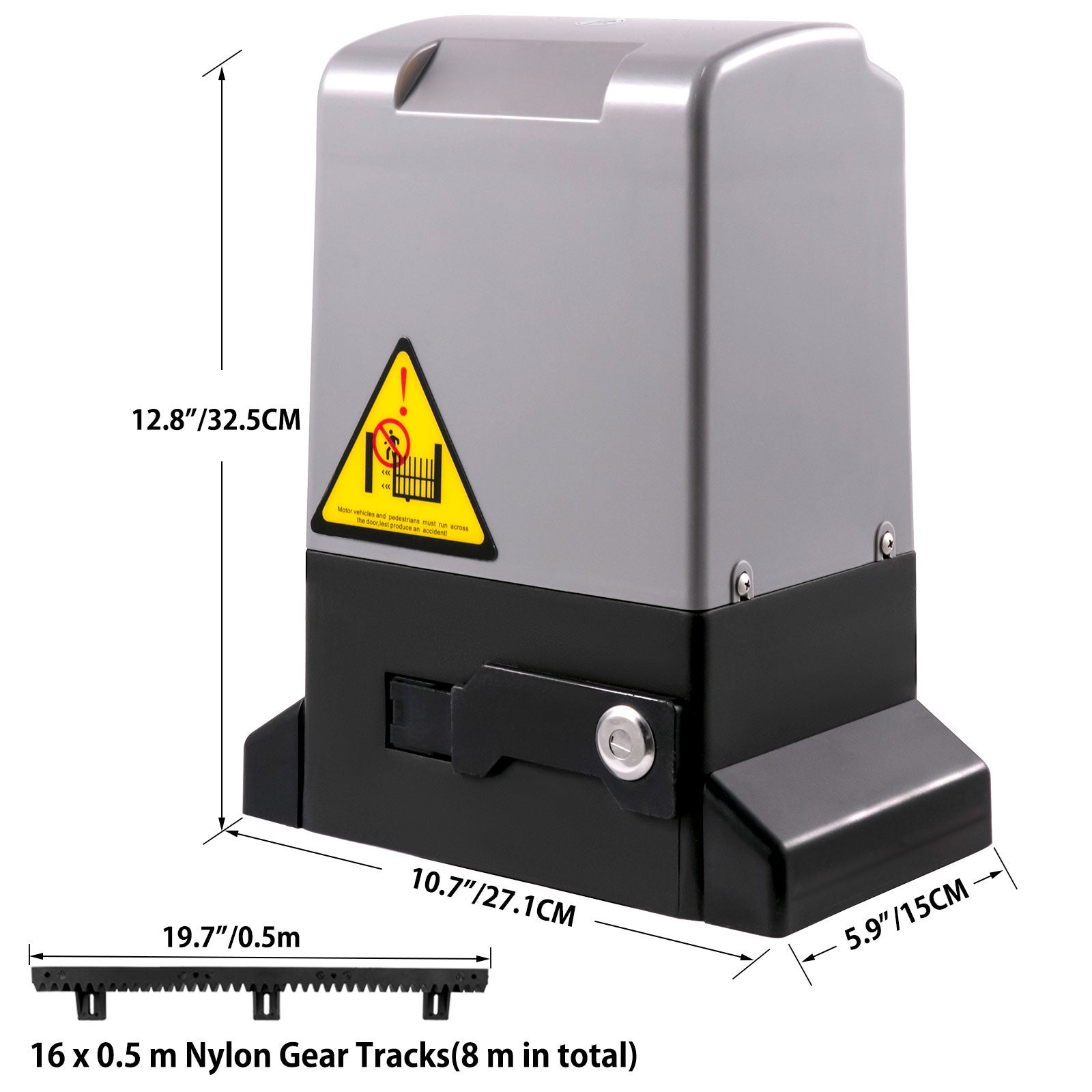 Abridor de puerta corredera,SucceBuy 1800 kg 8 m,automático con 4 mandos a distancia y control por aplicación,motor eléctrico para puerta corredera - 2