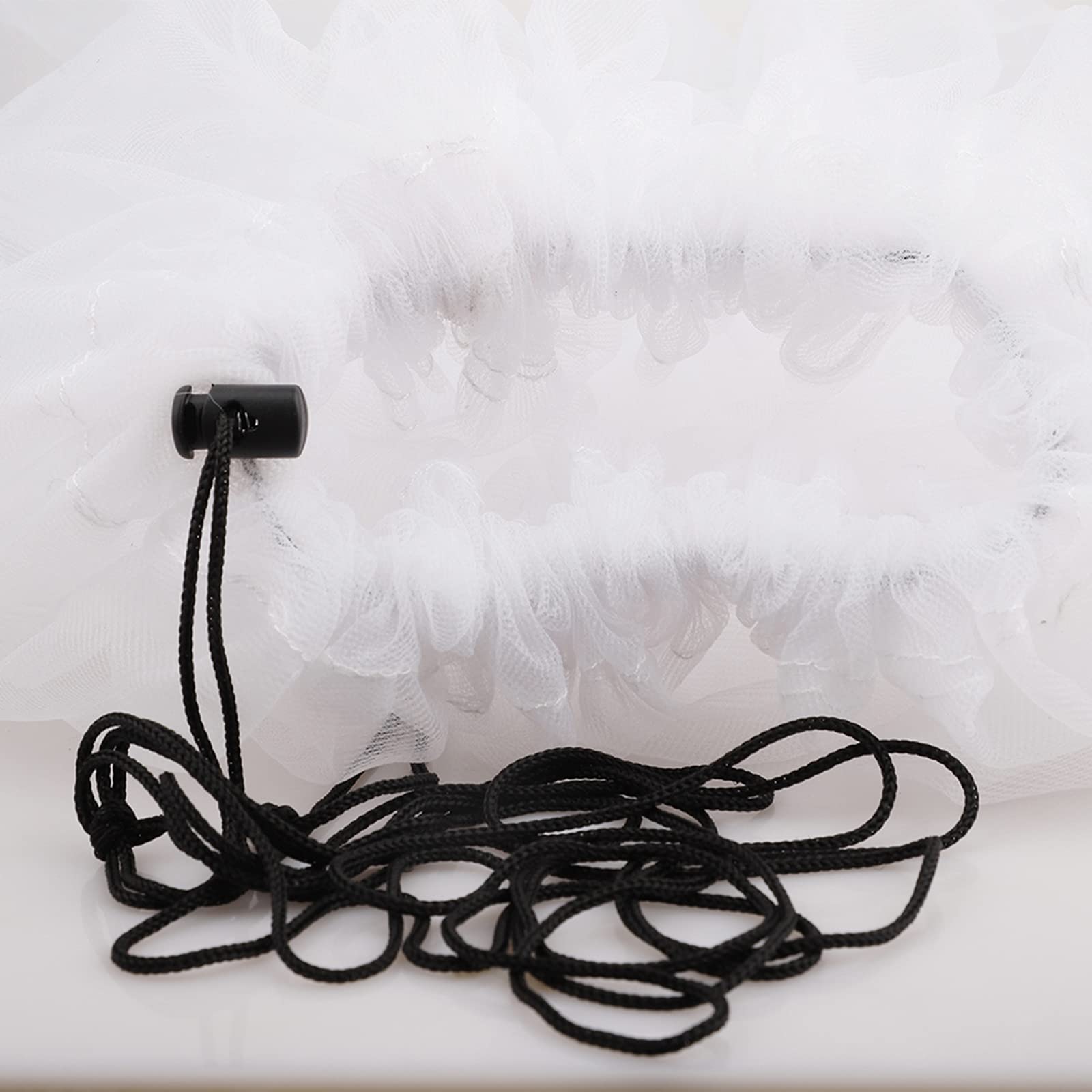 Pokrowiec na beczkę deszczową ze ściągaczem, 3 sztuki, do wiader ogrodowych, siatka, Ø 95 cm - 9