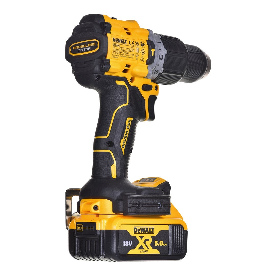 Perceuse à percussion 18V (2x5,0 Ah) en TSTAK - DEWALT DCD805P2T-QW - 4