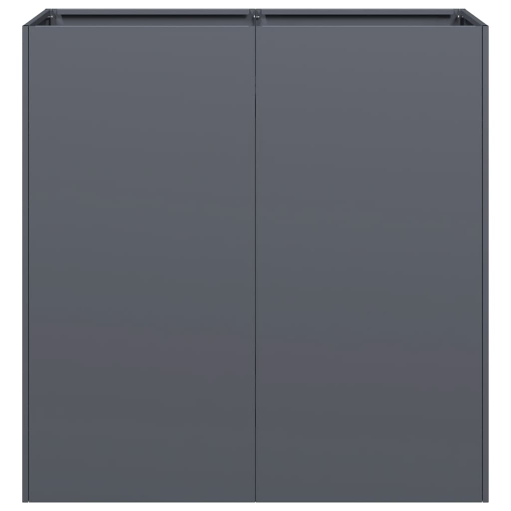Jardinière，Pot de Fleurs anthracite 80x40x80 cm acier laminé à froid CFW66590 - 4