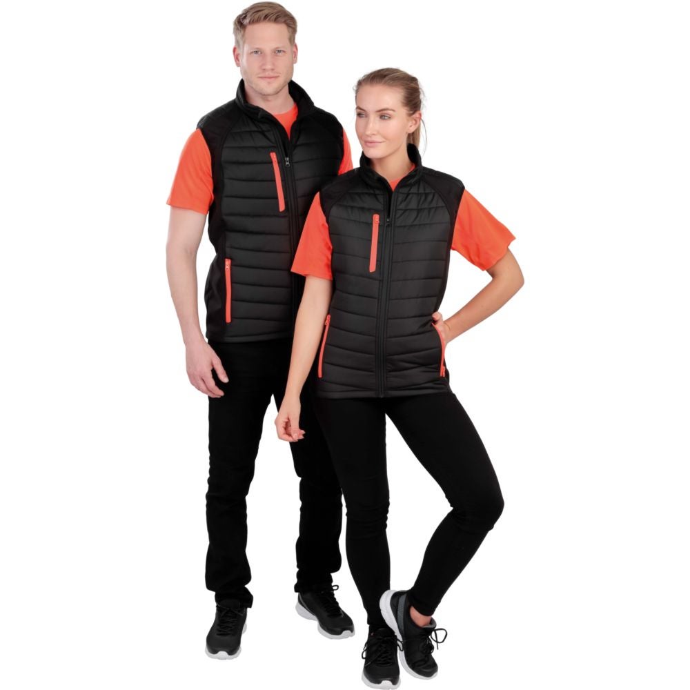 Gilet matelassé softshell Result BLACK COMPASS Noir / Orange 3XL - 2