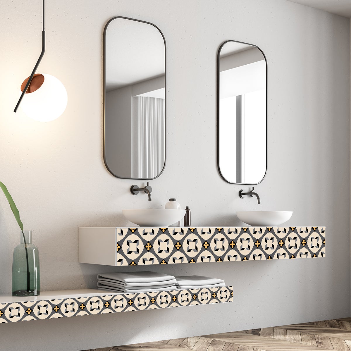 24 adesivi piastrelle di cemento mobili arocena - Sticker adesivo - adesivi murali - 24stickers15x15cm - 5