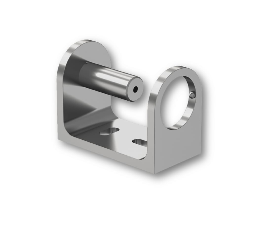 PLATINE DE FIXATION LATERAL A L ANGLAISE POUR POTEAU GARDE CORPS 40MM ANODISE ASPECT INOX Leroy Merlin