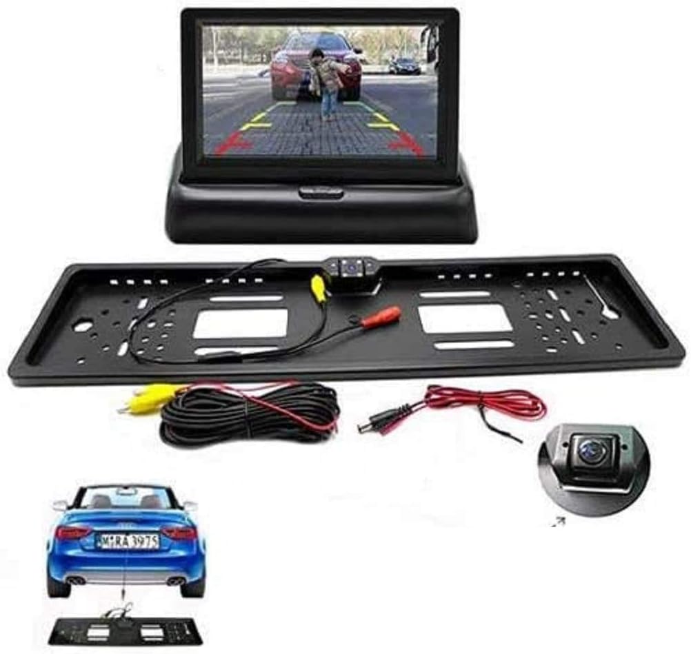 Retrocamera Integrata Portatarga Portatarga Con Retrocamera LED, Angolo 170°, Visione Notturna, Universale Per Auto Retrocamera Angolo 170 Gradi - Foto 7