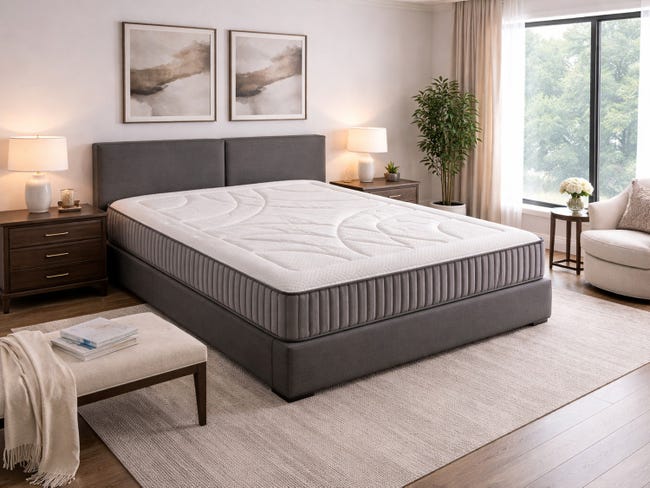 Pack Matelas 90X200 LIT Enfants h14 CM Orion Confort 1 Oreiller Junior 90x35 cm 1 Protège Pack Matelas 90X200 LIT Enfants h14 CM Orion Confort 1 Oreiller Junior 90x35 cm 1 Protège