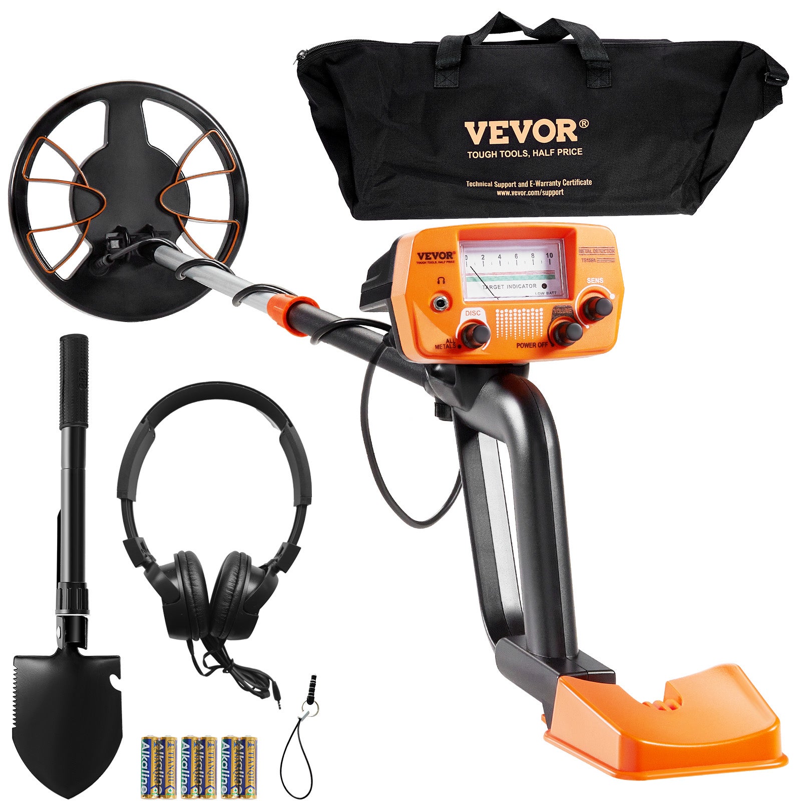 Détecteur De Métaux Velleman - Bobine étanche 24 Cm - Profondeur 25 Cm - Écran LCD - Tige Réglable - Pour Adultes Et Enfants