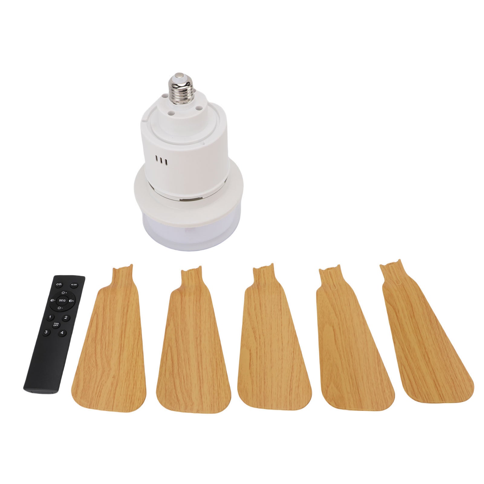 Ventilador de techo con casquillo E26/E27, luz LED regulable, mando a ...