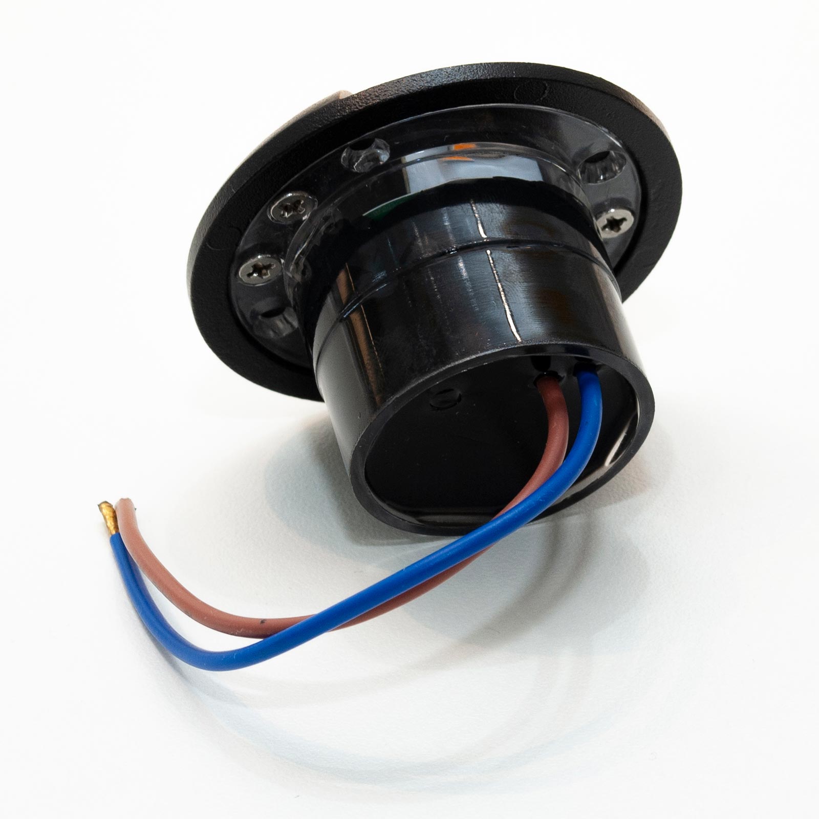 Mini faretto calpestabile nero incasso luce radente IP67 LED 1W singola finestra basso consumo segnapassi giardino viale 230V 4000K - 2