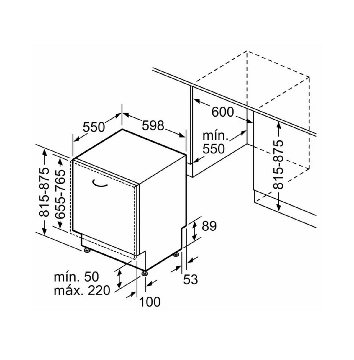 Lavavajillas integrado Bosch SMH4HVX14E - 5