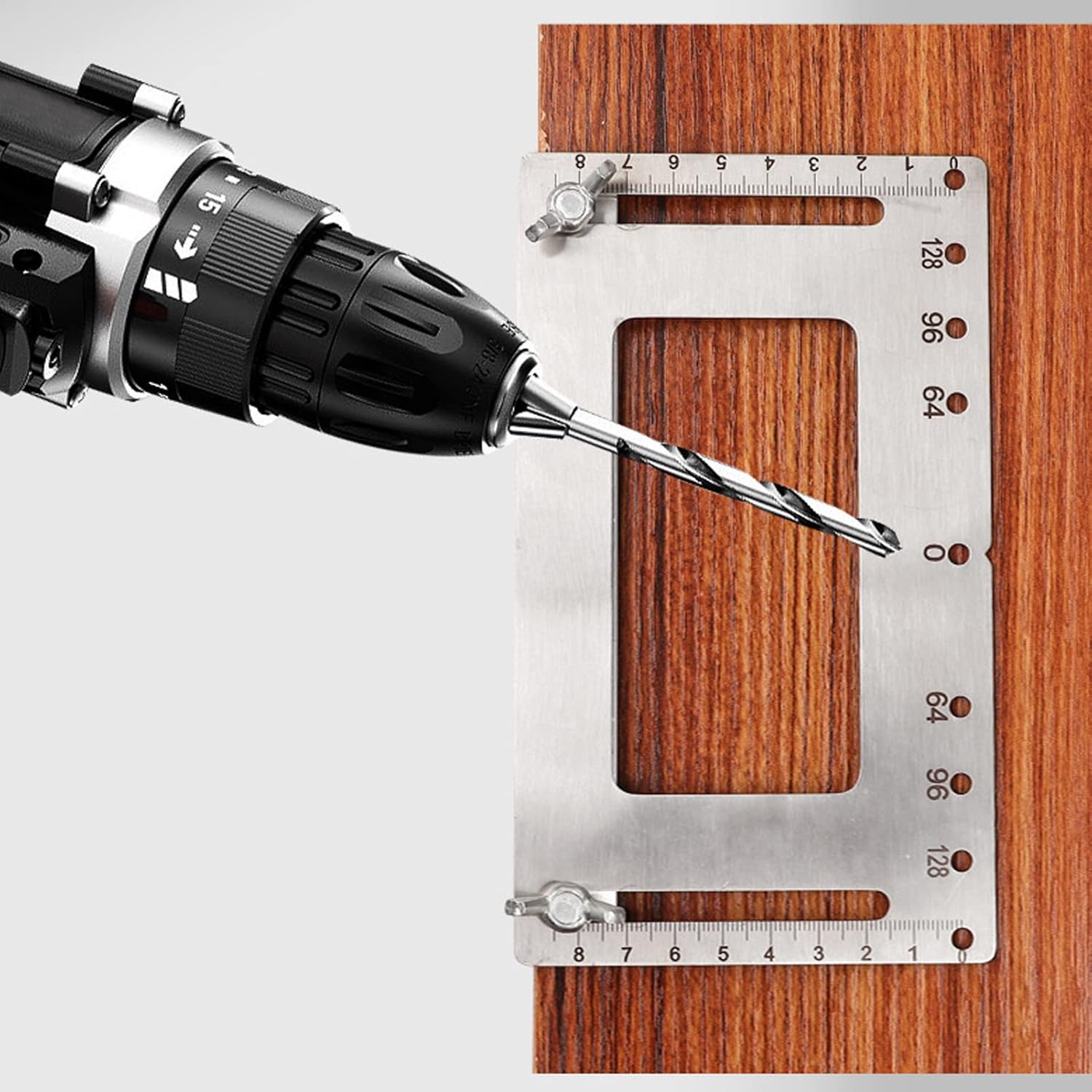 gabarit de perçage pour trous de meubles, guide de perçage pour supports d'étagères, guide de perçage pour trous droits - 3