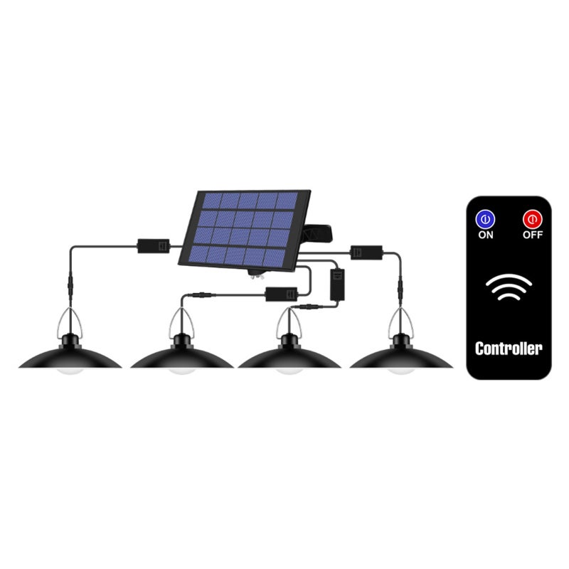 Lixada Lampe Solaire Suspendue IP65 E27 Pour Jardin, Terrasse Et Balcon - Éclairage Économique Et Étanche