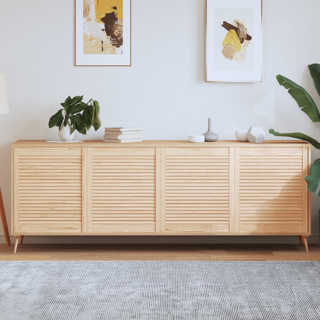 Puertas de armario de lamas 4 uds madera de pino 69x59,4 cm