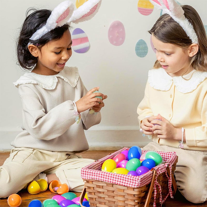 Oeufs de Pâques 28pcs Oeufs de Pâques Colorés à Remplir Surprise Chasses de Pâques Panier Remplisseurs Noël Printemps Fête Faveurs Cadeau - 3