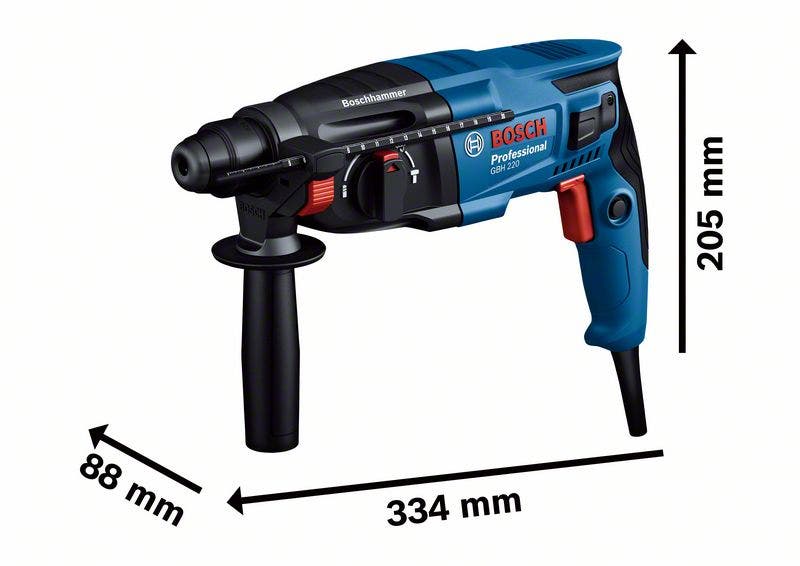 Młot udarowy Bosch mocny 720 W 2 J czarny niebieski czerwony - 2