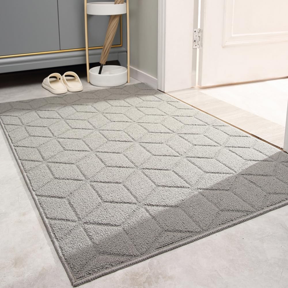 Tapis D'Entrée Lavable 50x80 Cm Motif Papillon - Antidérapant Pour Intérieur, Cuisine, Balcon - Surface Douce Sans Poils - 5