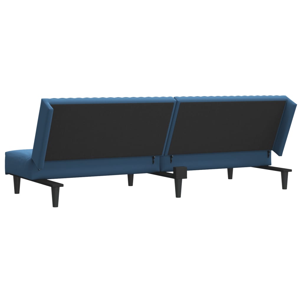 Canapé-lit | Lit simple | Canapé convertible à 2 places Bleu Velours CFW69575 - 8