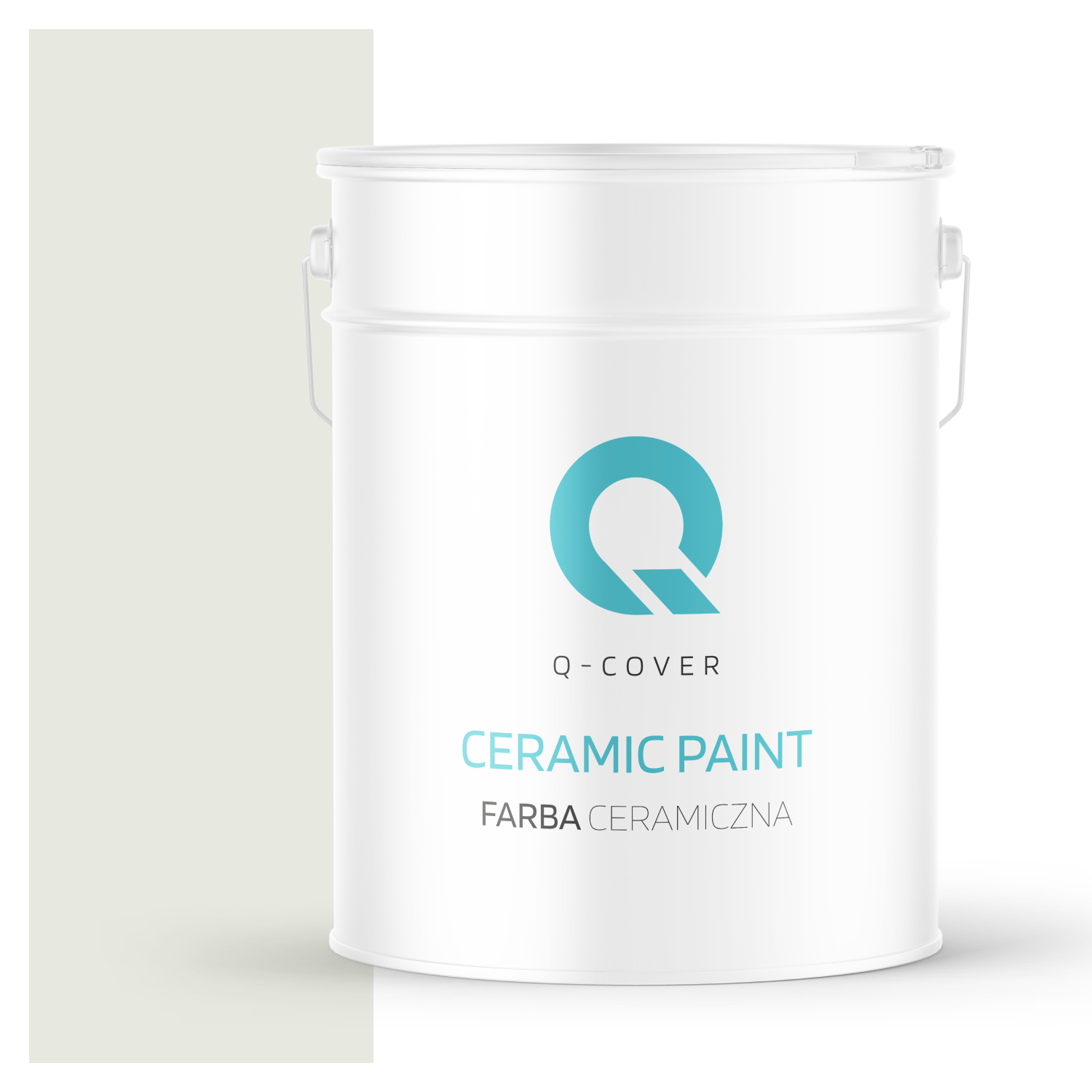 Farba Ceramiczna Do Ścian i Sufitów Q-Cover Biel złamana w oliwkowy H2079 Głęboki Mat 10L