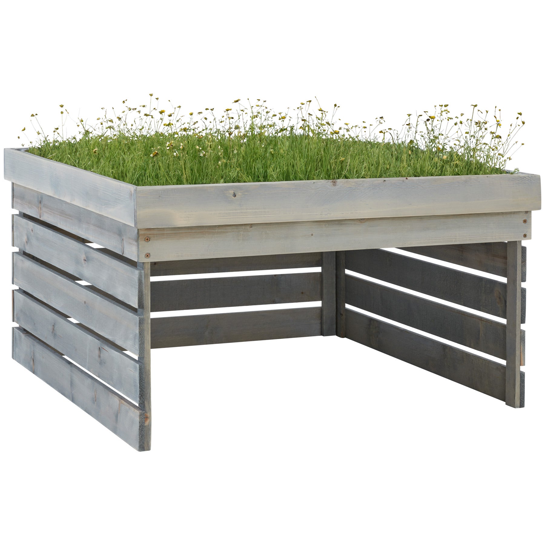 Garage en bois pour robot tondeuse 84 x 78 x 46 cm TECTAKE - 8