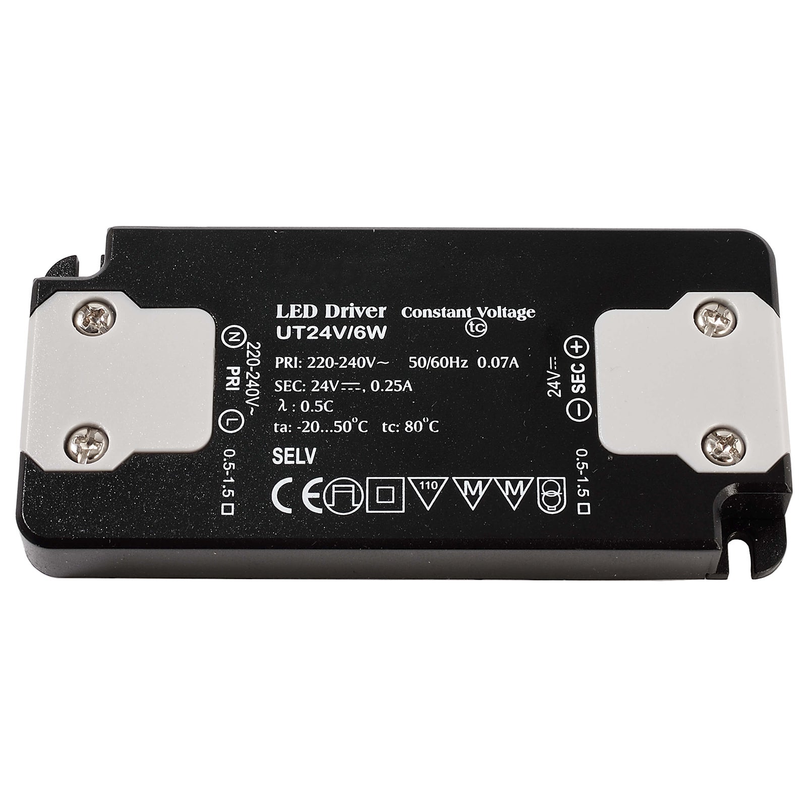 Transformateur LED 24V 6W, alimentation 250 mA, driver LED AC 170-260 V ...