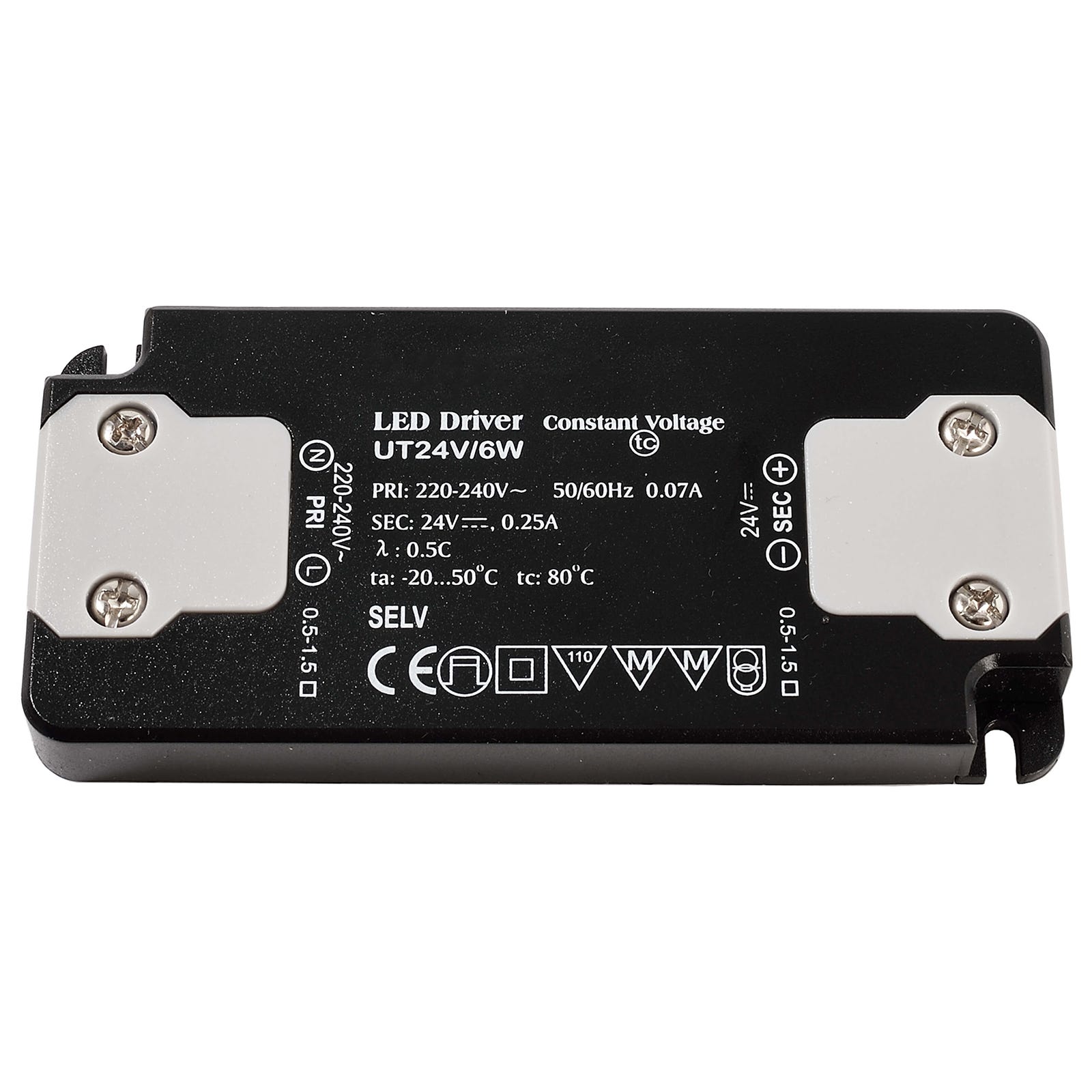 Transformateur LED 24V 6W, alimentation 250 mA, driver LED AC 170-260 V ...